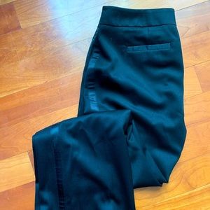 Dress pants with side tuxedo stripe